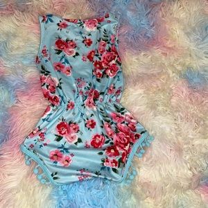 0-3 floral romper